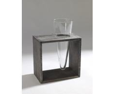 Design-Vase CONE, Glas in Holz