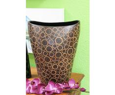 Exotische Vase Blumenvase aus Bambus und Kokos - 36cm