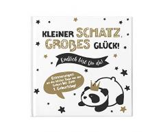 Babybuch – Mein erstes Jahr – zum Eintragen für Junge & Mädchen – Babytagebuch 21x21cm zum Ausfüllen Babyalbum Baby Tagebuch Scandi Geschenk zur Geburt bis 1. Lebensjahr gold