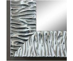 Online Galerie Bingold Spiegel Wandspiegel Badspiegel - Bologna Silber 6,2 - handgefertigt - 200 Größen zur Auswahl - Modern, Barock, Antik - 90 x 100 cm AM