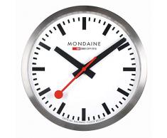 Mondaine Wanduhr - Bahnhofsuhr - Edelstahl, MSM.25S10, 25 MM