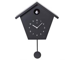 Cuco Clock Kuckucksuhr Schwarzwaldhaus mit Pendel Wanduhr Design modern Pendeluhr Kuckuck Uhr Holz Zeit Nachtruhe Chronometer