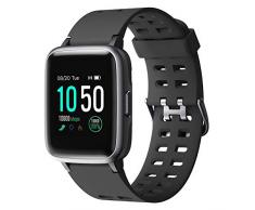 YAMAY Smartwatch,Fitness Armband Uhr Voller Touch Screen Fitness Uhr IP68 Wasserdicht Fitness Tracker Sportuhr mit Schrittzähler Pulsuhren Stoppuhr für Damen Herren Smart Watch für iOS Android Handy