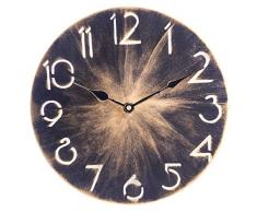 DUS 12 Zoll/30CM Metall Wanduhr ohne Tickgeräusche Vintage Wanduhr Lautlos für Wohnzimmer Schlafzimmer Küche Büro