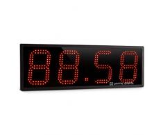 Capital Sports Timeter Sporttimer Tabata Stoppuhr Digital-Anzeige mit Fernbedienung und Möglichkeit zur Wandmontage (4 Ziffern, Signalton, 10cm große LED-Ziffern) Schwarz