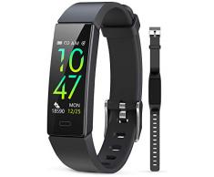JAZIPO Fitness Armband mit Blutdruckmessung Pulsmesser, Fitness Tracker Uhr Wasserdicht IP68 Schrittzähler Uhr Stoppuhr Sport GPS Aktivitätstracker Schlafüberwachung Anruf SMS für Kinder Damen Männer