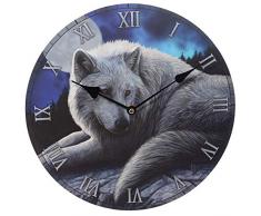 Bilderuhr Wolf Wächter des Nordens Lisa Parker