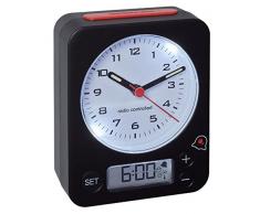 TFA Dostnmann Funkwecker Combo 60.1511 mit analoger Uhrzeit und digitaler Weckzeit, besonders leise und genau