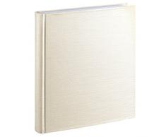 Hama Hochzeitsalbum Messina II, 29 x 32 cm, 50 weiße Seiten, 25 Blatt, Fotoalbum champagner