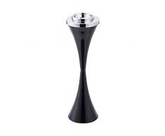 CO-Z Aschenbecher mit Standfuß und einer Zigarettenschachtel Floor Standing Ashtray Aschenbecher stand Standing Ashtray Rauchersäule Aschersäule für draußen modern stabil 55.6 cm hoch schwarz