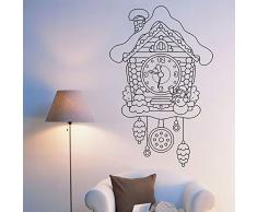 Tianpengyuanshuai Wandtattoo Fee Kuckuck Uhr Uhr Kinderzimmer Wohnkultur Wandbild Vinyl Aufkleber 57X36cm
