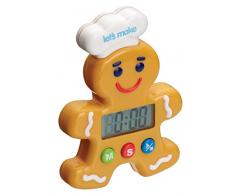 Kitchen Craft Lets Make Digitaler Küchentimer Lebkuchenmann, 100 Minuten