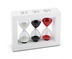 Tea-Timer Sanduhr 2 Min/ 3 Min/ 5 Min Weiß
