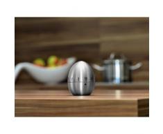 Xavax Analoger Kurzzeitmesser mit Timer-Funktion, Eieruhr, Edelstahl, Silber