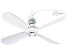 PEARL Deckenventilator Camping: Mobiler Deckenventilator VT-145.D, 230 Volt, mit Aufhänger, Ø 40 cm (Mini Deckenventilator)