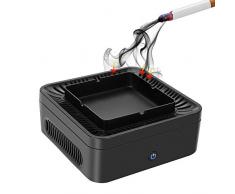 Rauchloser Aschenbecher mit Luftreiniger, PM2.5 Aktivkohlefilter für Filter 99.97% Staub, Pollen, Rauch und Geruch, USB aufladbar, geräuscharmes, für Zuhause und Geschäftsreisen