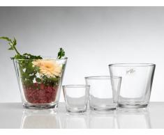 Glasvase CONI Windlicht Vase Glas Tischvase konisch, 12 cm