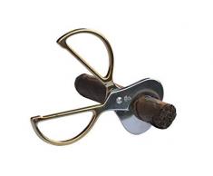 gifaz Zigarrenabschneider Halbmond Gold Made in Italy in Leder Box Schmuckkästchen