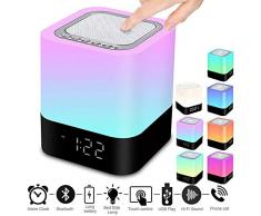 StillCool Bluetooth Lautsprecher Wecker 5 in 1 LED Touch Dimmbar Wecker Digital MP3-Player, Lautsprecher, mit SD Karte, USB und Bluetooth (5 in 1)