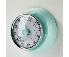 Küchenwecker Retro, Mechanischer Digitaler Küchentimer, magnetisch am Kühlschrank zu befestigen,Analog Kurzzeitwecker für Küche, Kochen, Backen, Sport, Büro (Green)