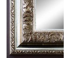 Online Galerie Bingold Spiegel Wandspiegel Badspiegel Flurspiegel Garderobenspiegel - Über 200 Größen - Rom Silber 6,5 - Außenmaß des Spiegels 80 x 120 - Wunschmaße auf Anfrage - Antik, Barock