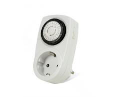 Arcas 94750002 Mechanische Zeitschaltuhr 6, 8 x 5, 7 x 14 cm, 230 V, Weiß