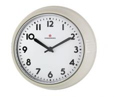 Zassenhaus 72730 Retro Wand-Uhr, Durchmesser 24 cm, Creme