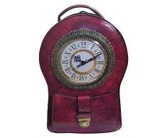 Einkaufszauber Designer Handtasche Uhr Antik Rot
