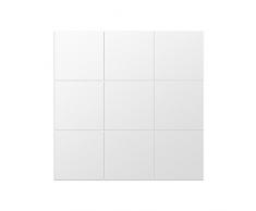 GLOGLOW 9 Stück Spiegel Wandaufkleber Kunststoff Quadrat Selbstklebende Spiegel Fliesen 6 Zoll von 6 Zoll Nicht Glas Spiegel Aufkleber Spiegel Aufkleber für Home Schlafzimmer Dekor