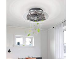 Deckenventilator mit Beleuchtung, Deckenventilator Fan LED Deckenlampe, 3 Geschwindigkeit einstellbar & 3 Farben dimmbar mit Fernbedienung, 48W Moderne led Deckenleuchte für Schlafzimmer Wohnzimmer