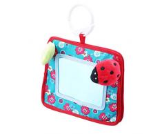 Babyspiegel, Faltbarer Spiegel zum Spielen, Babyspielzeug und Motorikspielzeug für die Bauchlage, zusammenfaltbar, Baby Spielzeug ab Geburt
