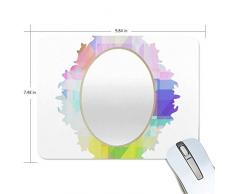 Rutschfest Mousepad Mauspads, Geometric Splash Barockspiegel Premium Textured Mouse Mat Pad, Rutschfestes Gummibasis-Mousepad