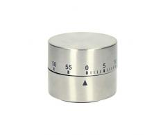 Uakeii Hochwertige Küchenuhr Mechanisch Moderner Kurzzeitmesser Küchen Timer Eieruhr aus Edelstahl mit Magnet Küchenwecker Küchenhelfer