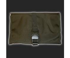 Mil-Tec British Military - Faltbare Tasche für Toiletten-Artikel mit Haken und Spiegel, Farbe: Olivgrün