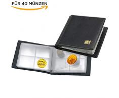 SAFE 227 Taschenmünzalbum - Münzen Sammelalbum Taschen Münzalbum Mini mit 10 Seiten für 40 Münzen bis 38 mm