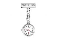 Krankenschwestern Fob Watch - personalisierte gravierte Krankenschwester Uhr Vintage Retro kreative Broschen tragbare Arzt Krankenschwester Uhr