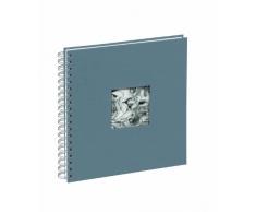 Pagna 12156-10 Passepartout-Spiralalbum 240 x 250 mm 50 Seiten, Leineneinband mit Passepartout Fotokarton weiß mit Pergamin, grau