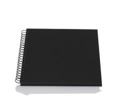 Rössler 1329452707 - S.O.H.O. Wire-O Fotoalbum 290 x 290 mm, 30 Blatt, Schwarz