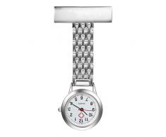 LANCARDO Uhren Schwesternuhren, Krankenschwester Armbanduhr FOB-Uhr Damen Taschenuhr Analog Quarzuhr aus Legierung LCD037P019
