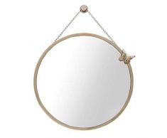 JALAL Badezimmerspiegel, Kosmetikspiegel Großer dekorativer Spiegel Ovaler Wandspiegel Kreative Rosen Kerzenhalter Dressing Badezimmer Hängespiegel