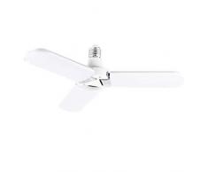 Deckenleuchten 45W E27 3-Blatt Deckenlampe LED Warmweiß Super Hell Birne Energiesparend Deckenlampe Hängeleuchte Faltbare Ventilator Lampe