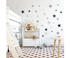99 Sterne Aufkleber Wandtattoo Möbel Spiegel Fliesen ++ Kinderzimmer Mädchen Junge
