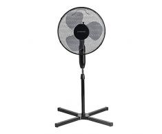 TROTEC Standventilator TVE 17 S höhenverstellbar bis 122 cm Autom. 80°-Oszillation mit Abschaltfunktion 3 Geschwindigskeitsstufen 40W geringes Betriebsgeräusch Ø 40 cm