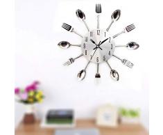 Küchenwanduhr Silent Non-Ticking Quartz Metal Wanduhren Arabische Ziffer Batteriebetriebene Uhr Home Decoration Wohnzimmer Badezimmer