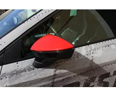 Finest Folia D044 Außenspiegel Spiegel Aufkleber Dekor Folie Spiegel (Oracal 970 RA Rot Glanz)