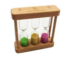 FLAMEER Sanduhr Küche Timer Tisch Decor, 9x9x3cm - DREI Farbe, typ3