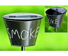 Gartenstab mit Aschenbecher Smoke Klappascher Gartendekoration Balkon oder Terrasse
