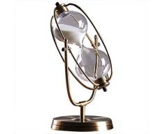 Zeitmesser Stundenglas Sanduhren Timer für Kinder, 60 Minuten Metall-Sanduhr, Sanduhr Deko für Zuhause und Restaurant, Wohnzimmer,Kinderzimmer