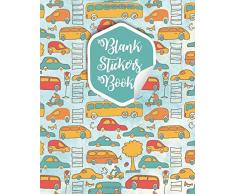 Blank Sticker Book: Supercars Stickers Album for Collecting Stickers for Adults Blank Sticker Collecting Album Sticker Collecting Album Boys & Girls