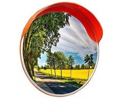 DLC Weitwinkelobjektiv für den Straßenverkehr, konvexer Sicherheitsspiegel Acryl Weitwinkelobjektiv für den Straßenverkehr Straßen-Drehspiegel Blindzone-Sicherheitsspiegel,80cm